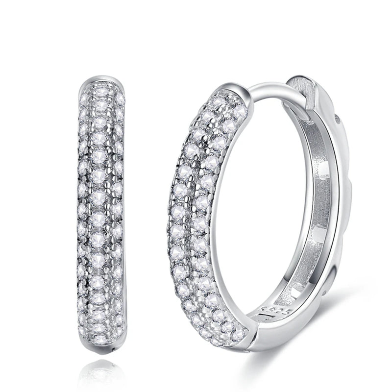 925 Silver Sapphire Fine Jewelry 18K Plated Earrings