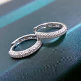 925 Silver Sapphire Fine Jewelry 18K Plated Earrings