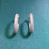 925 Silver Sapphire Fine Jewelry 18K Plated Earrings