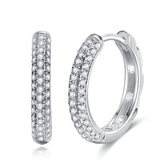 925 Silver Sapphire Fine Jewelry 18K Plated Earrings