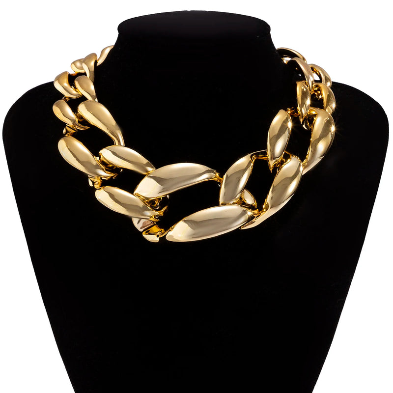 CCB Material Exaggerated Big Choker Necklace for Women