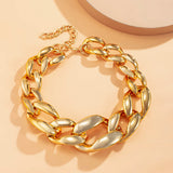 CCB Material Exaggerated Big Choker Necklace for Women