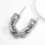 CCB Chunky Chain Bracelet for Women Hip Hop Thick Link Hand Chains Egirl