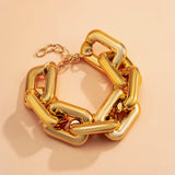 CCB Chunky Chain Bracelet for Women Hip Hop Thick Link Hand Chains Egirl