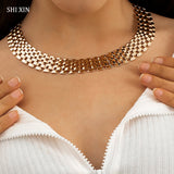Chunky Chain Necklace for Women Short Choker Necklaces