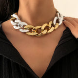 Hiphop Thick Link Chain Necklace Punk Chunky Choker Collar Necklace