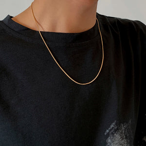 Snake Chain Long Necklace Thin Choker Collar Jewelry