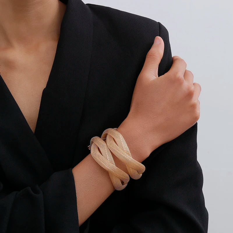 Punk Cross Arm Cuff Bracelet for Women