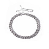 Chunky Cuban Link Chain Choker Necklace for Women/Men