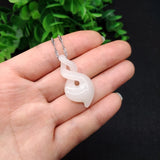 Green Jade Pendant Good Fortune Amulet Lucky Man Charms Jewelry