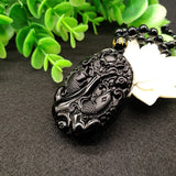 Twin Fish Dragon Necklace Pendant Gem Jewelry Men's Pendant With Chain