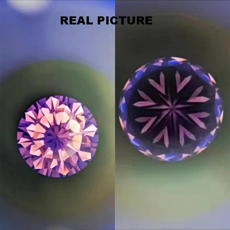 Pink Moissanite Loose Stones D Big Size Rare Round Moissanita Diamond