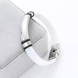Custom Name Date Stainless Steel Rubber Bracelet