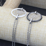 SHOUMAN High Heart Ceramic Stainless Steel Charm Bracelet