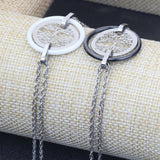 SHOUMAN High Heart Ceramic Stainless Steel Charm Bracelet