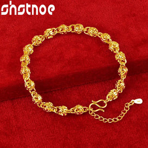 24K Bracelets For Men Woman Party Wedding Engagement Christmas Birthday