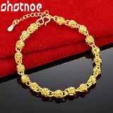 24K Bracelets For Men Woman Party Wedding Engagement Christmas Birthday