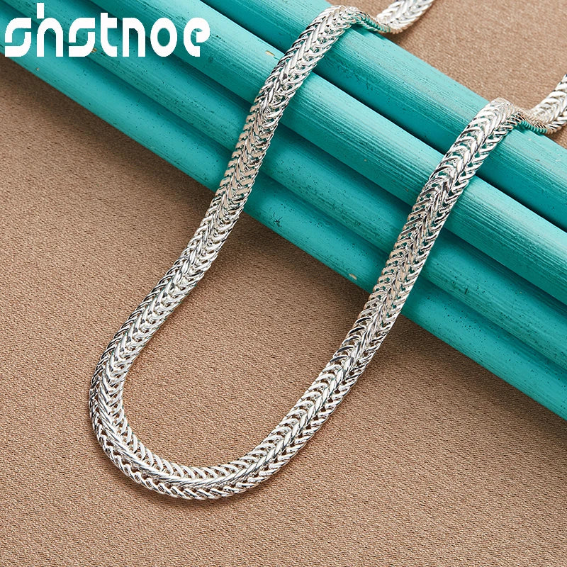 925 Silver 20-Inch Flat Snake Chain Necklace Wedding Charm Gift