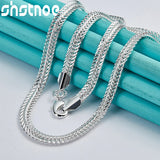 925 Silver 20-Inch Flat Snake Chain Necklace Wedding Charm Gift