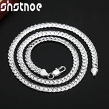 925 Silver 6mm Side Chain Necklace for Women