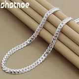 925 Silver 6mm Side Chain Necklace for Women