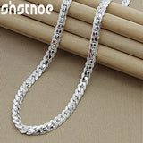 925 Silver 6mm Side Chain Necklace for Women