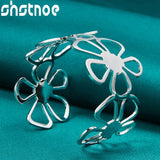 925 Silver Adjustable Full Flowers Bangle for Women