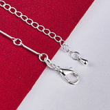 925 Silver Dolphin Pendant Chain Bracelet Woman Wedding Jewelry