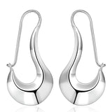 925 Sterling Silver Hook Hoop Earrings For Women Party Engagement Wedding