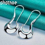 925 Sterling Silver Hook Hoop Earrings For Women Party Engagement Wedding