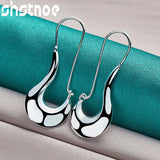 925 Sterling Silver Hook Hoop Earrings For Women Party Engagement Wedding