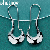925 Sterling Silver Hook Hoop Earrings For Women Party Engagement Wedding