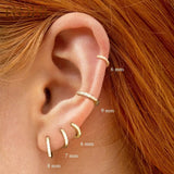 925 Silver Tiny Hoop Earrings for Cartilage Piercing