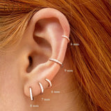 925 Silver Tiny Hoop Earrings for Cartilage Piercing