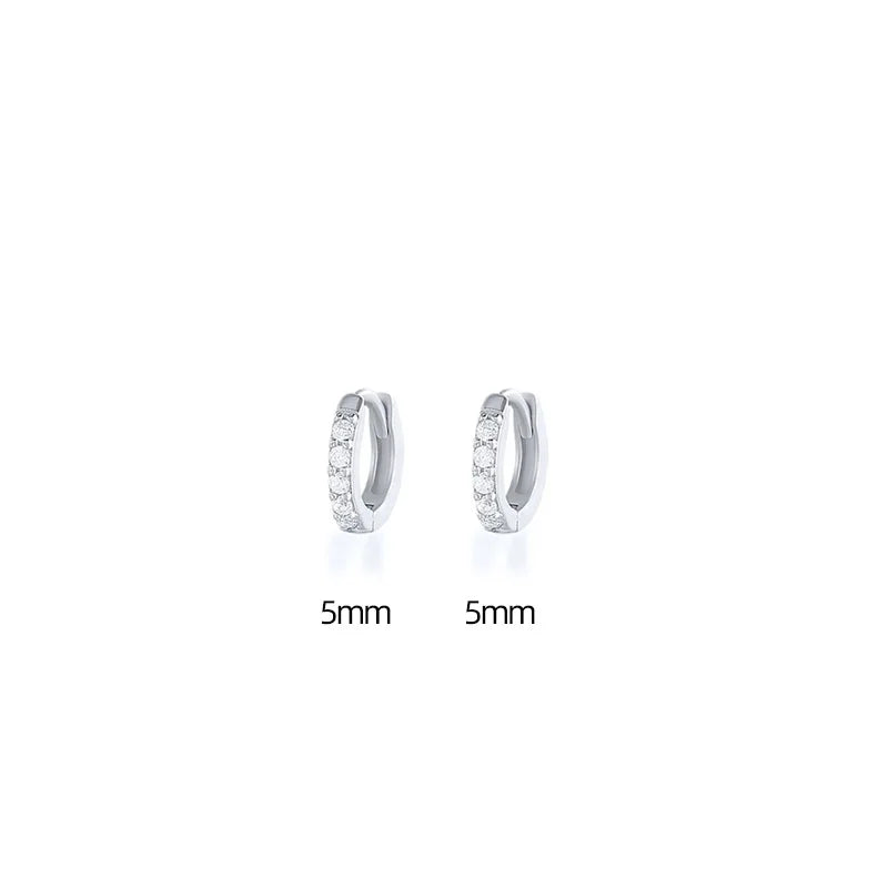 925 Silver Tiny Hoop Earrings for Cartilage Piercing