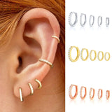 925 Silver Tiny Hoop Earrings for Cartilage Piercing