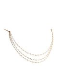 Punk Hair Cuff Pin Clip Simulated Pearl Chains Head Band