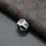 Rainbow CZ Engagement Wedding Ring Size 6 7 8