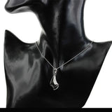 CZ Rhodium Plated Wedding Pendant for Women