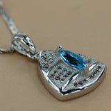 Cubic Zirconia Wedding Pendant Charms for Women