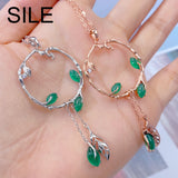 Natural Chalcedony Rattan Pendant 925 Sterling Silver Necklace