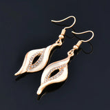 Charm Enamel Leaf Drop Earrings Female Jewelry
