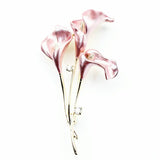 Oil Dripping Calla Lily Flower Brooch Pin Women Jewelry Accessory