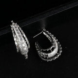 SINZRY Zircon Lady Drop Earrings