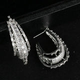 SINZRY Zircon Lady Drop Earrings