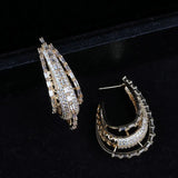 SINZRY Zircon Lady Drop Earrings