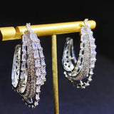 SINZRY Zircon Lady Drop Earrings