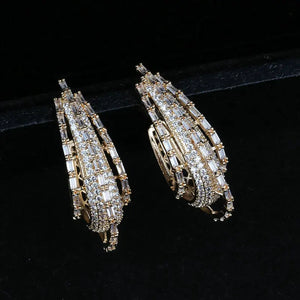 SINZRY Zircon Lady Drop Earrings