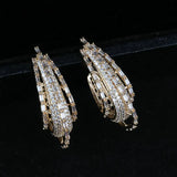 SINZRY Zircon Lady Drop Earrings