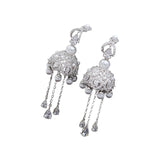 CZ Tassel Campanula Dangle Earrings for Women
